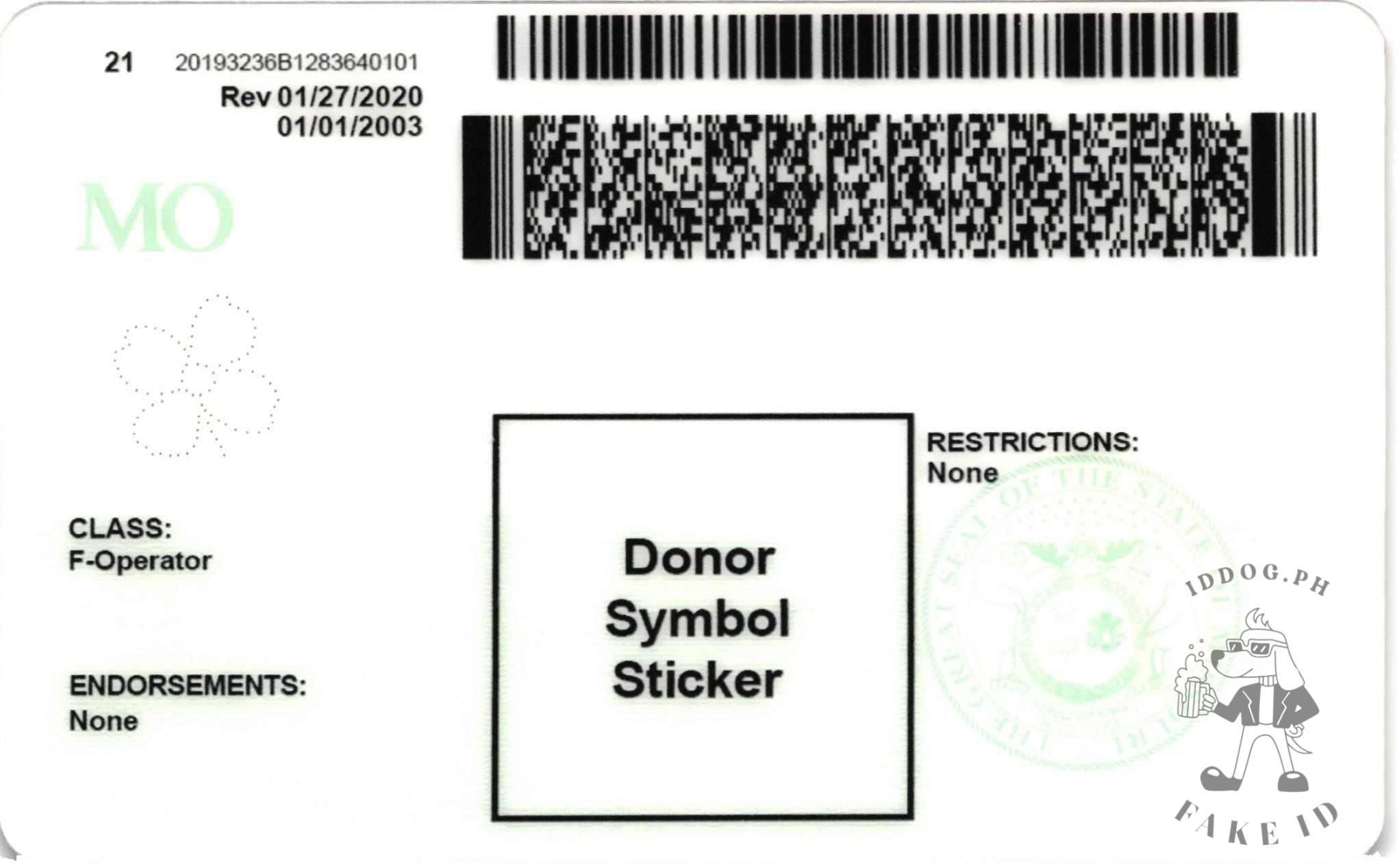 Missouri Fake ID