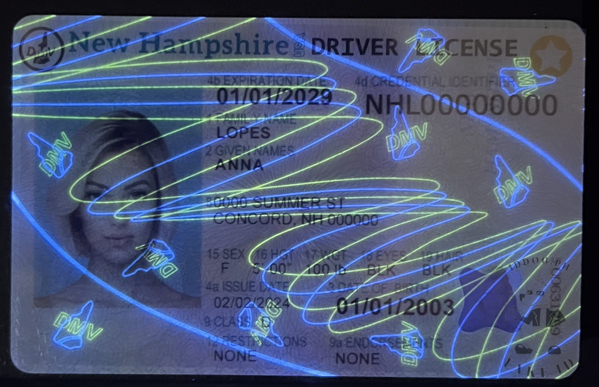New Hampshire Fake ID
