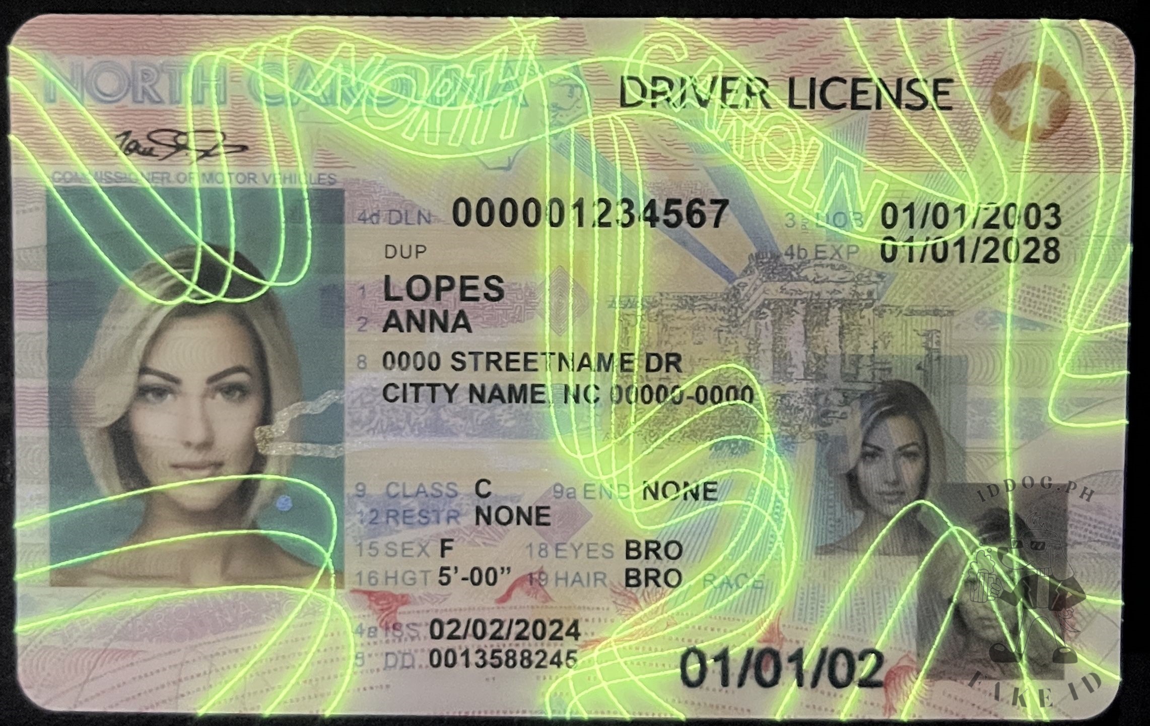 North Carolina Fake ID