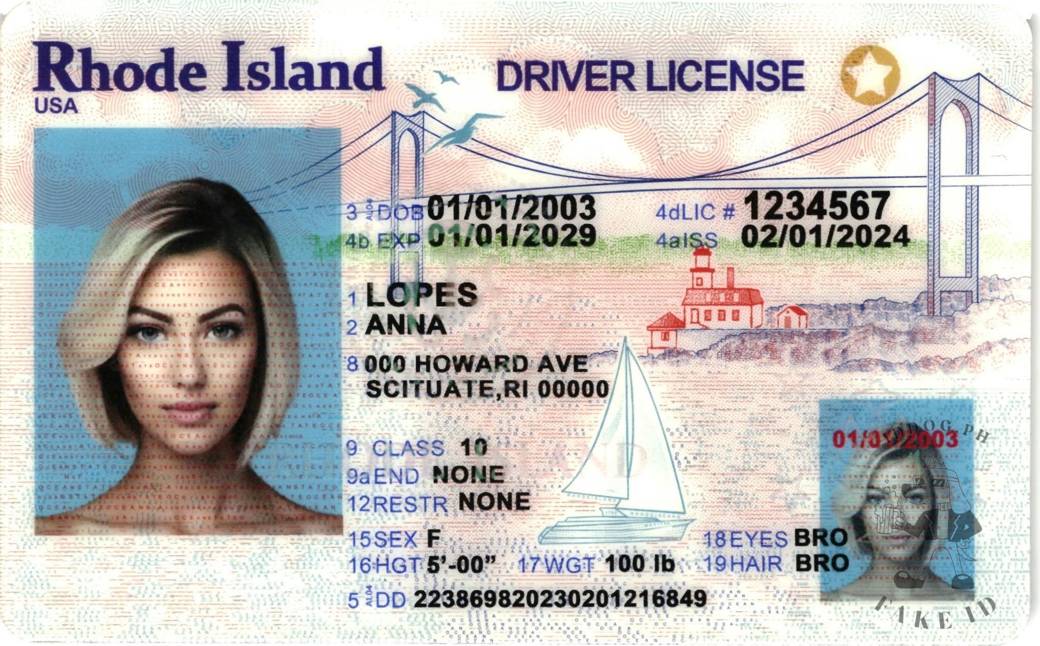 Rhode Island Fake ID