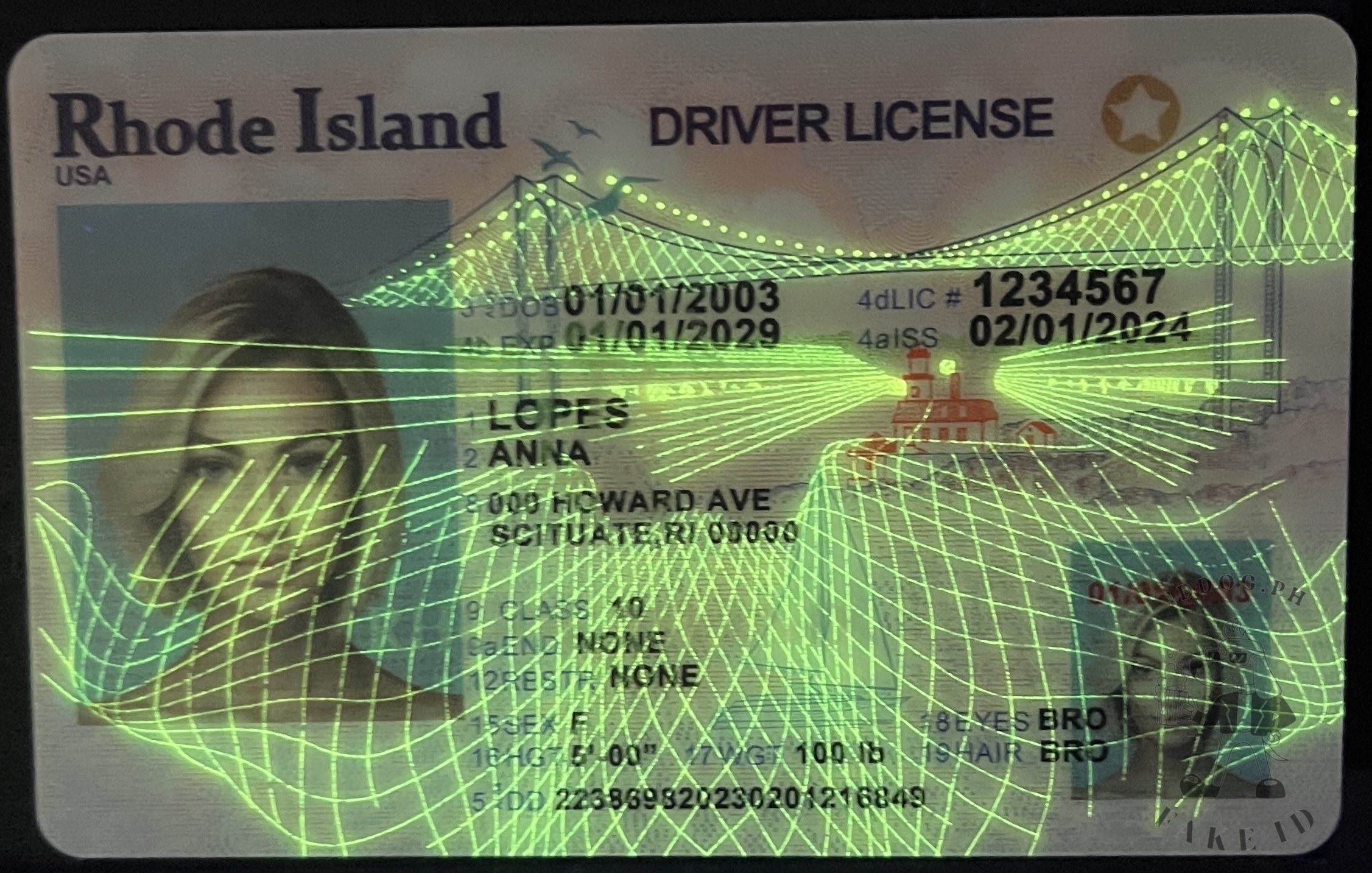 Rhode Island Fake ID