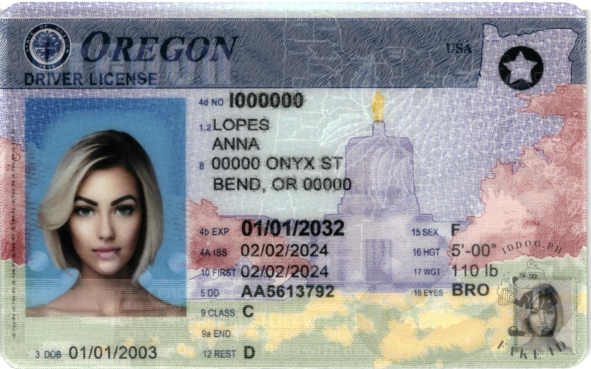 Oregon Fake ID