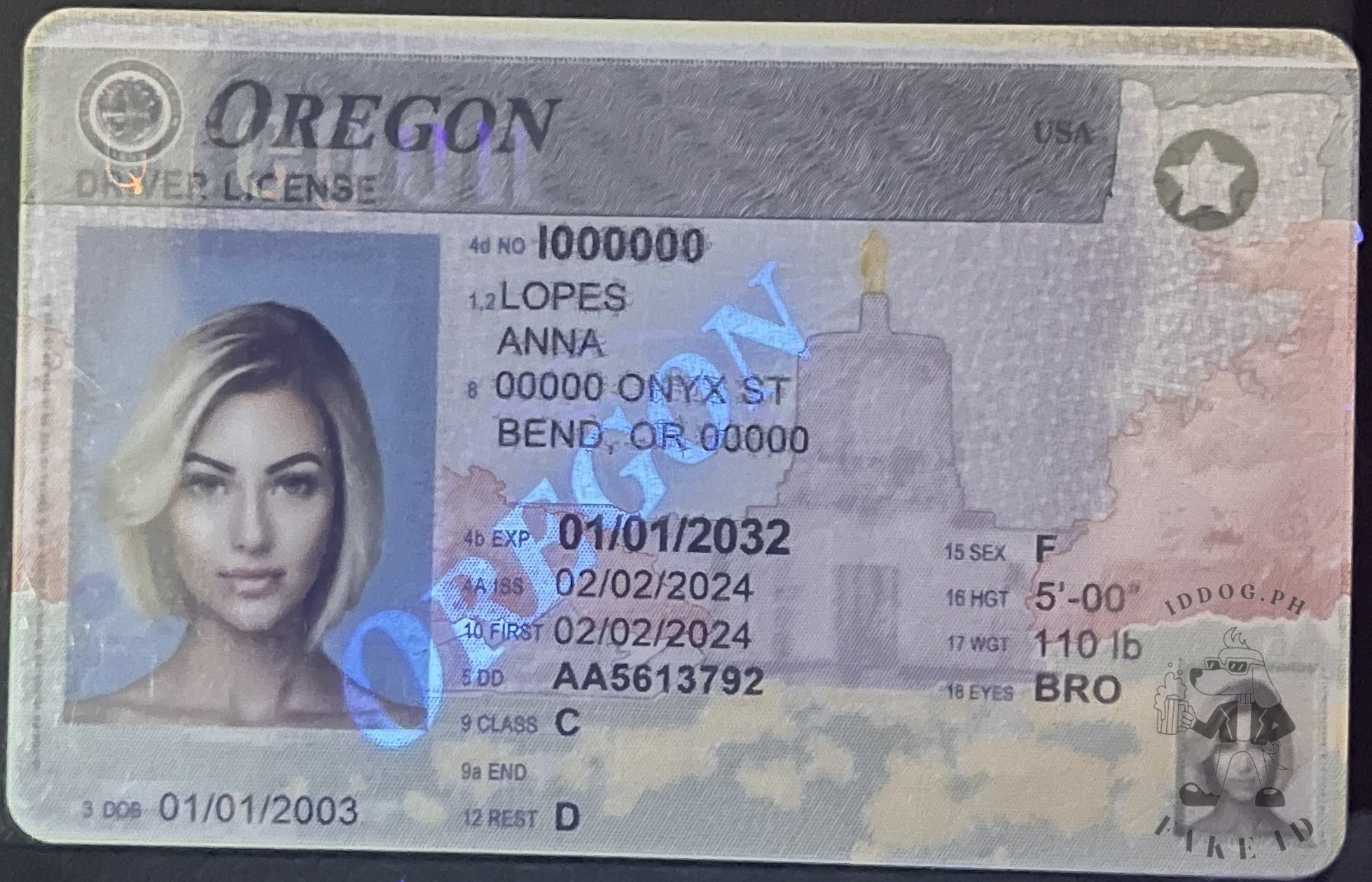 Oregon Fake ID