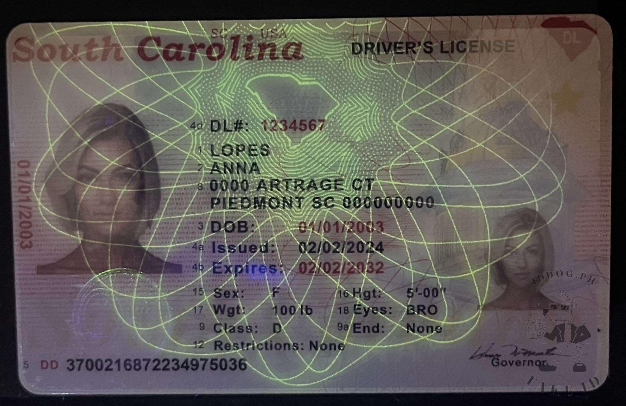 South Carolina Fake ID