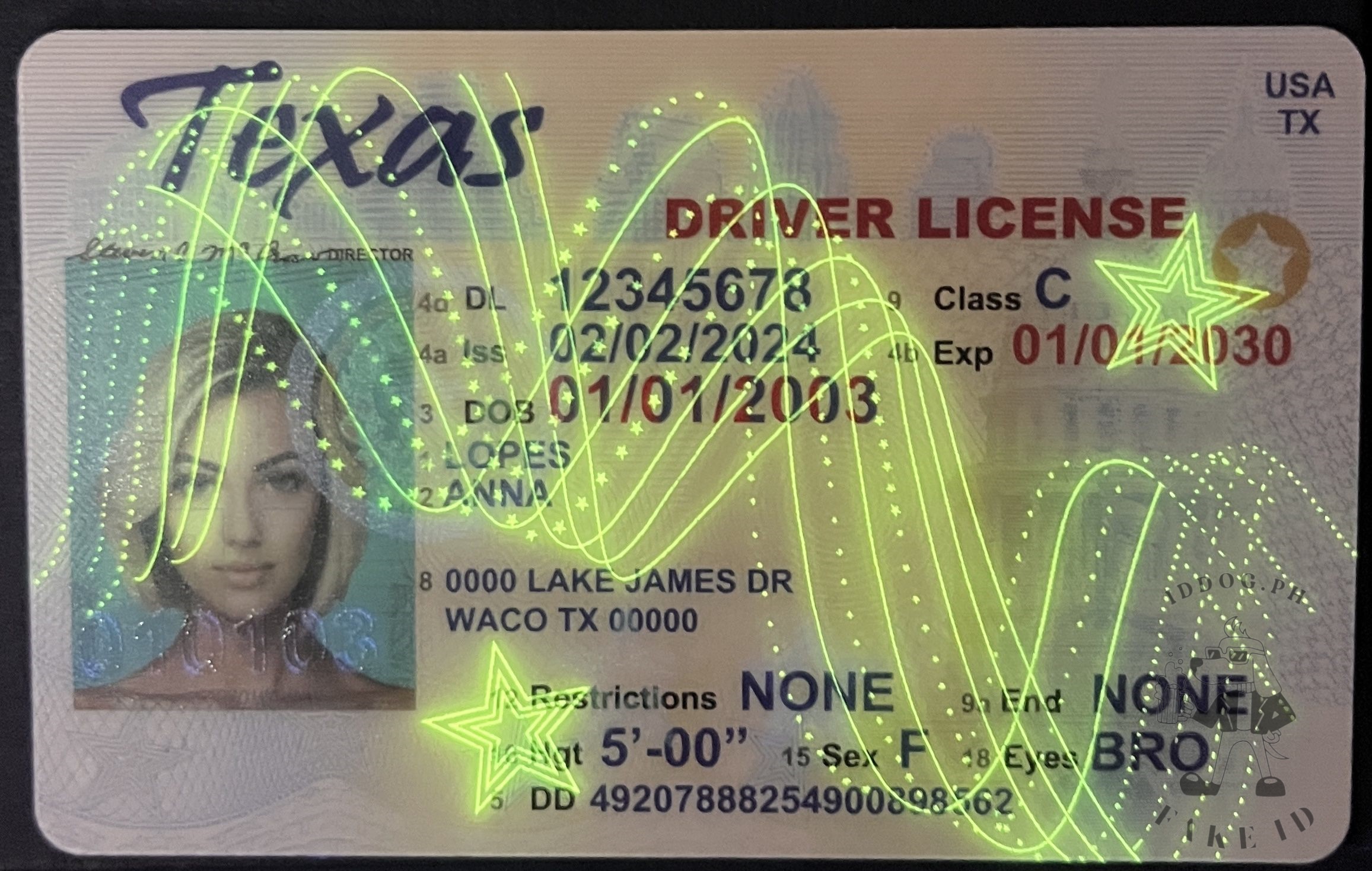 Texas(old) Fake ID