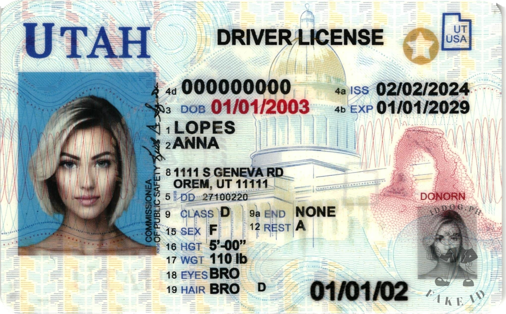Utah Fake ID