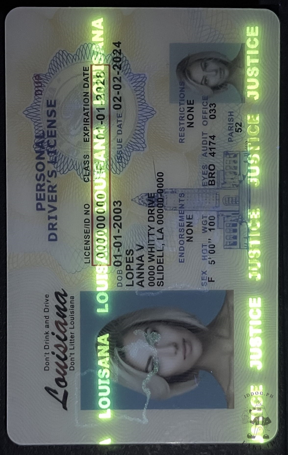 Louisiana Fake ID