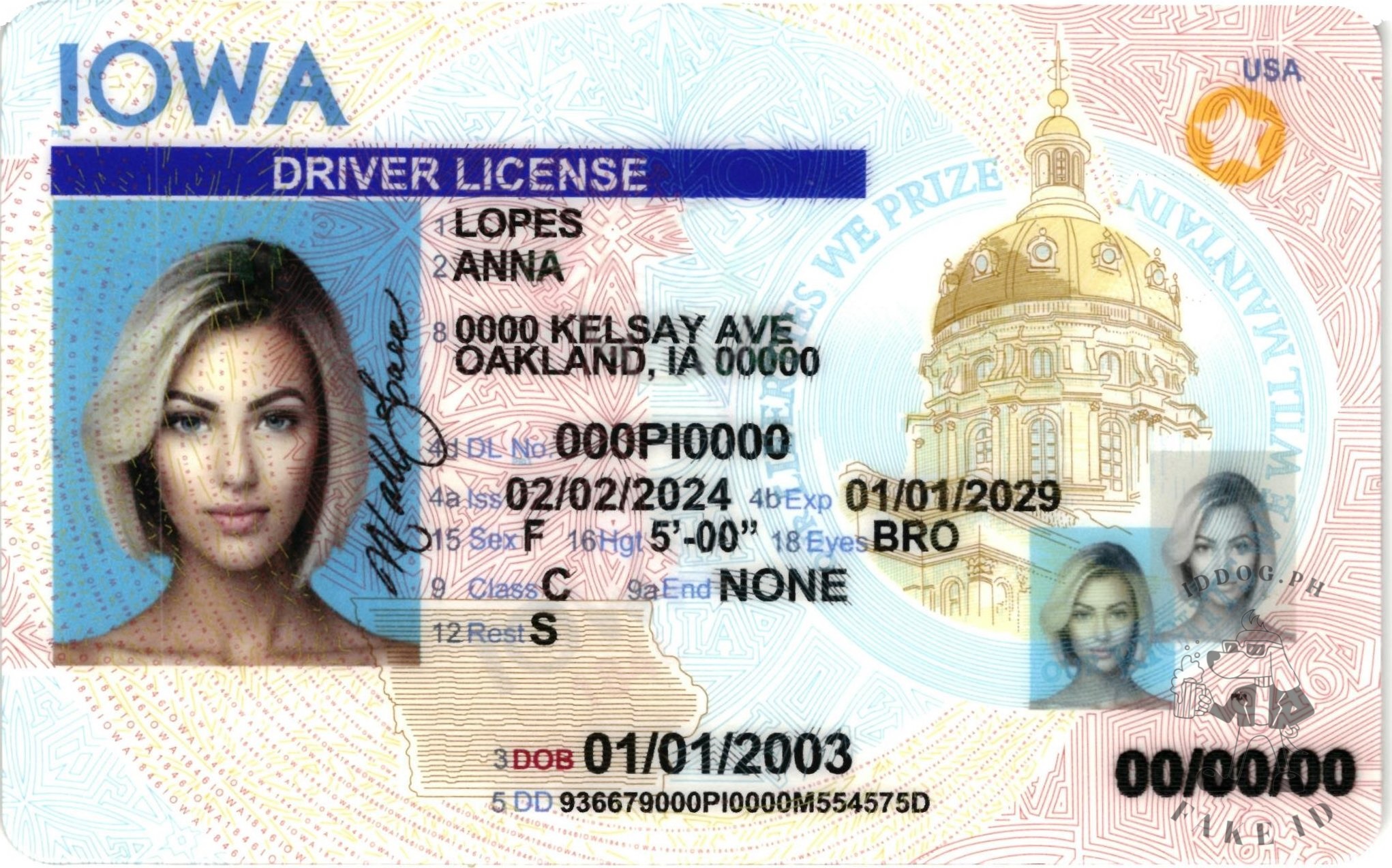 Iowa Fake ID