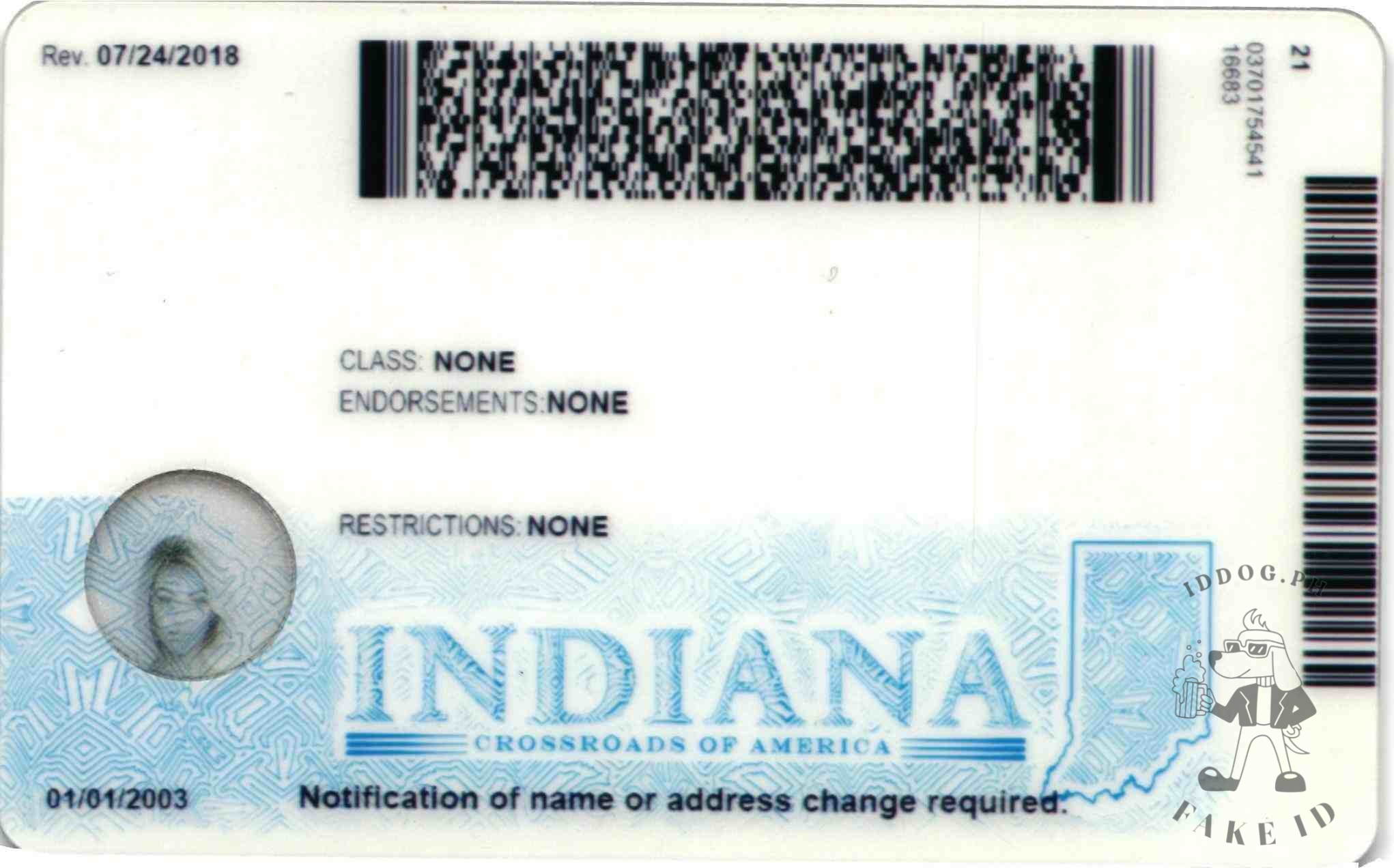 Indiana Fake ID