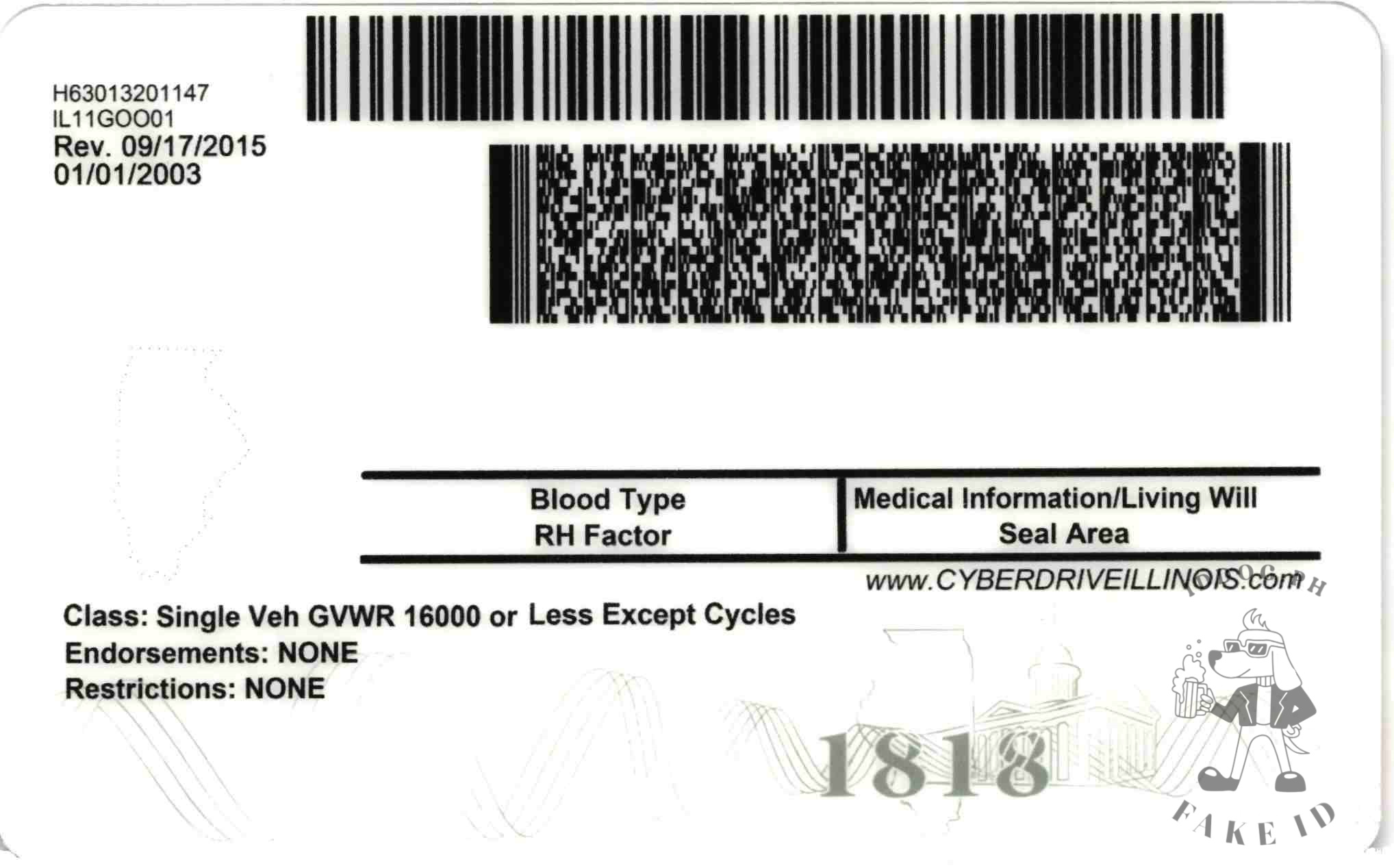 Illinois Fake ID