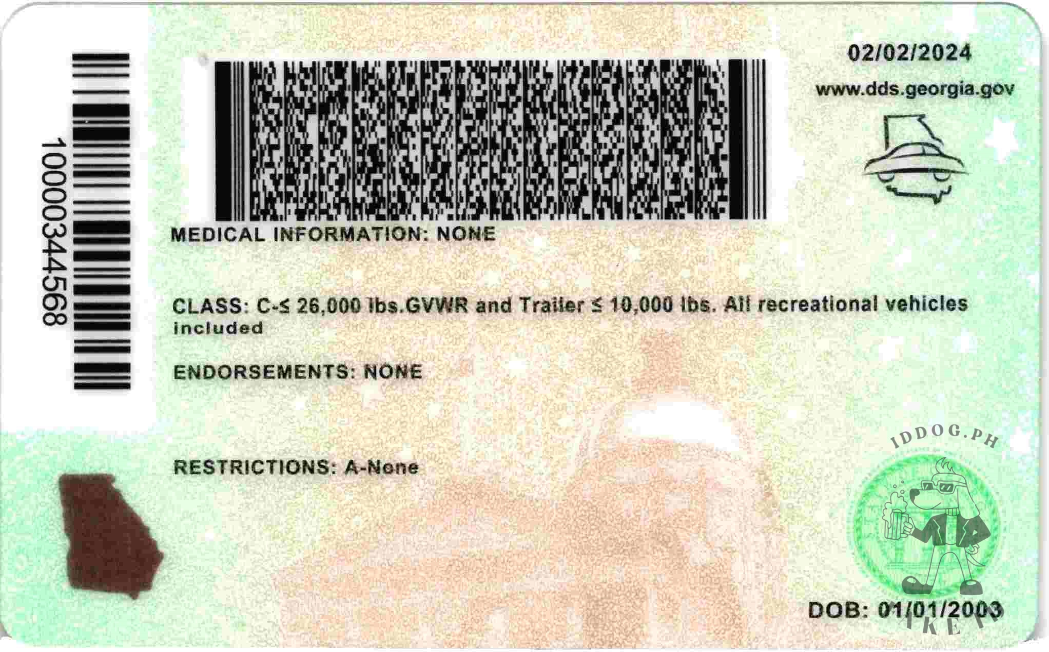 Georgia Fake ID