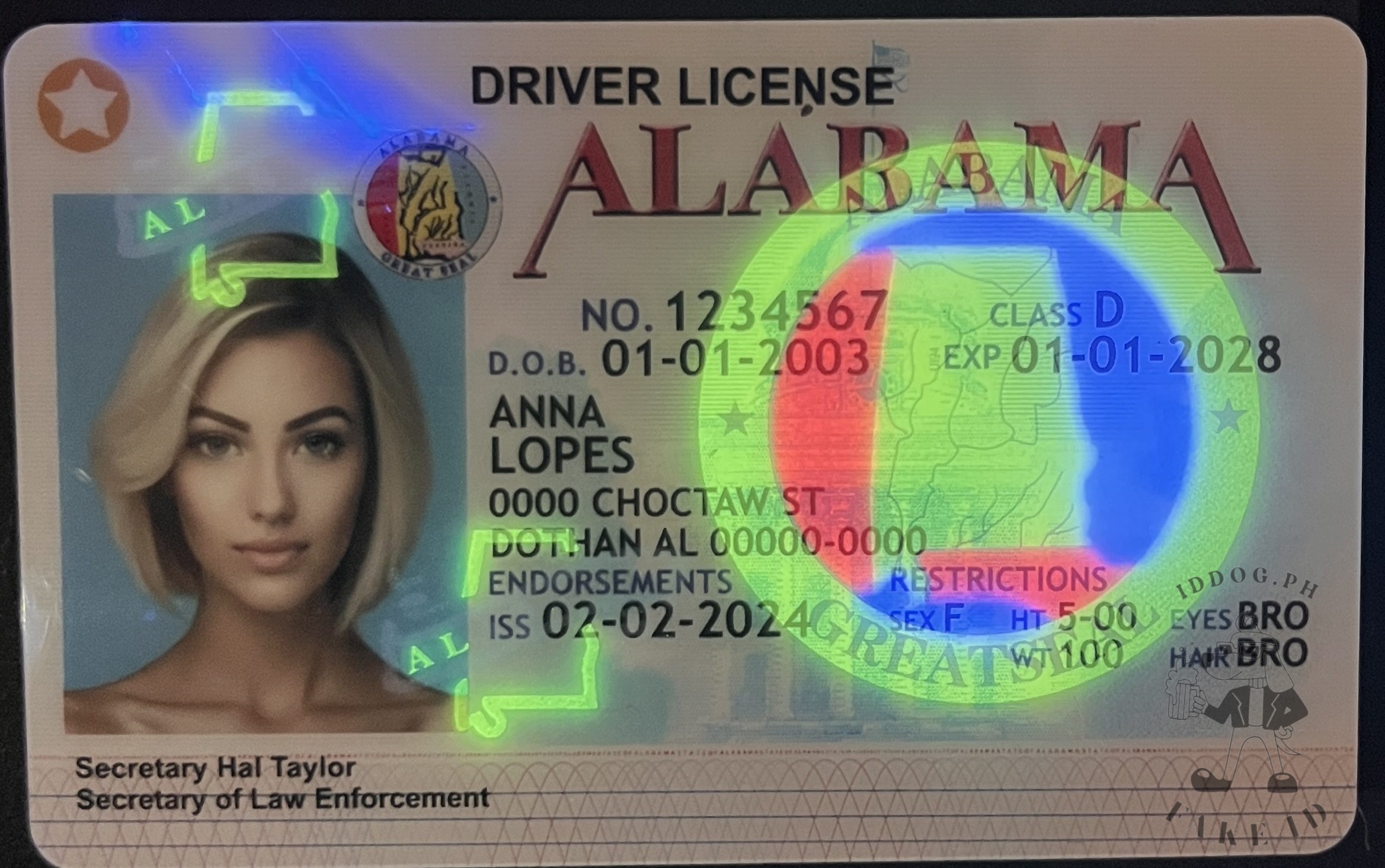 Alabama Fake ID