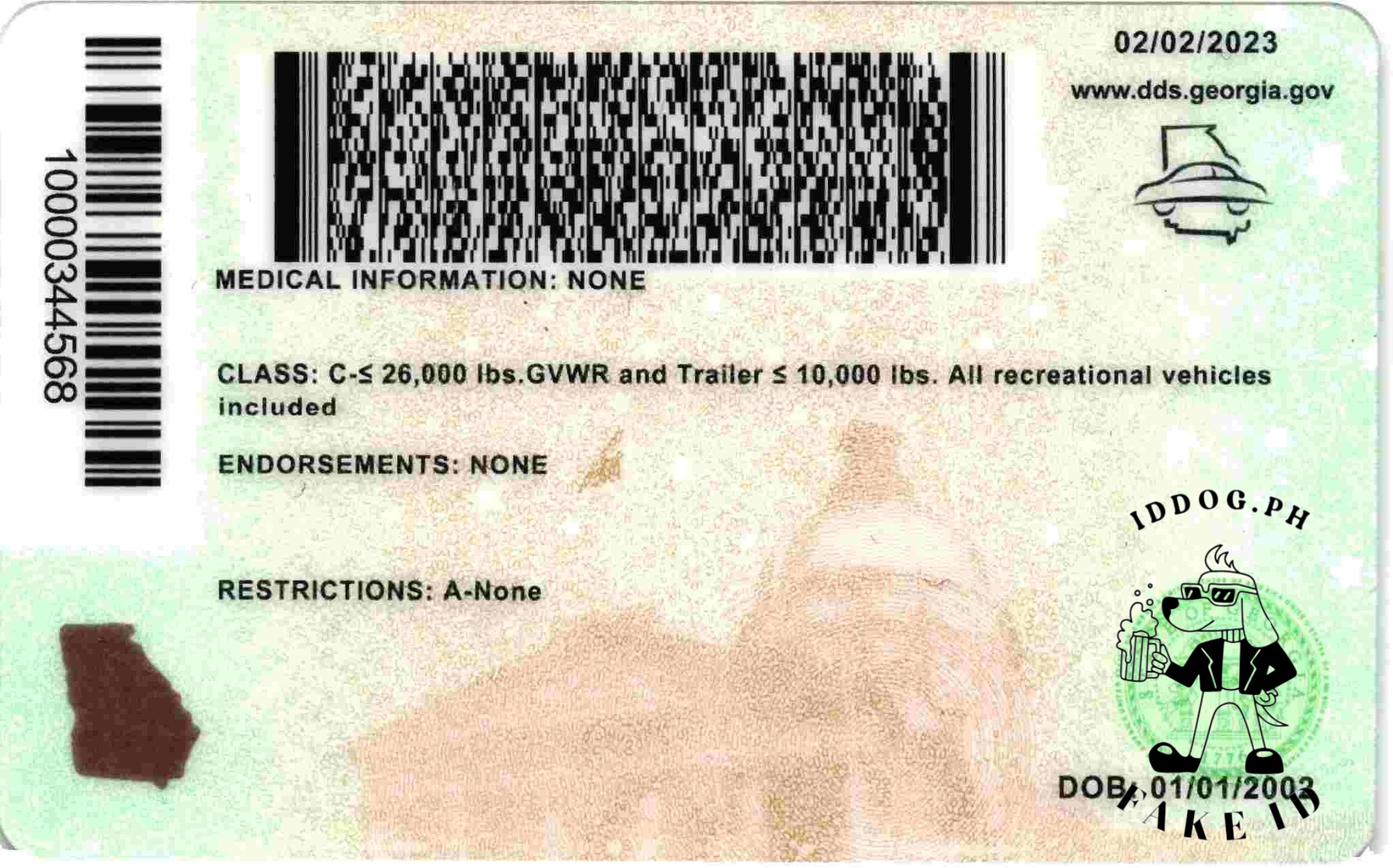 Georgia(U21) Fake ID