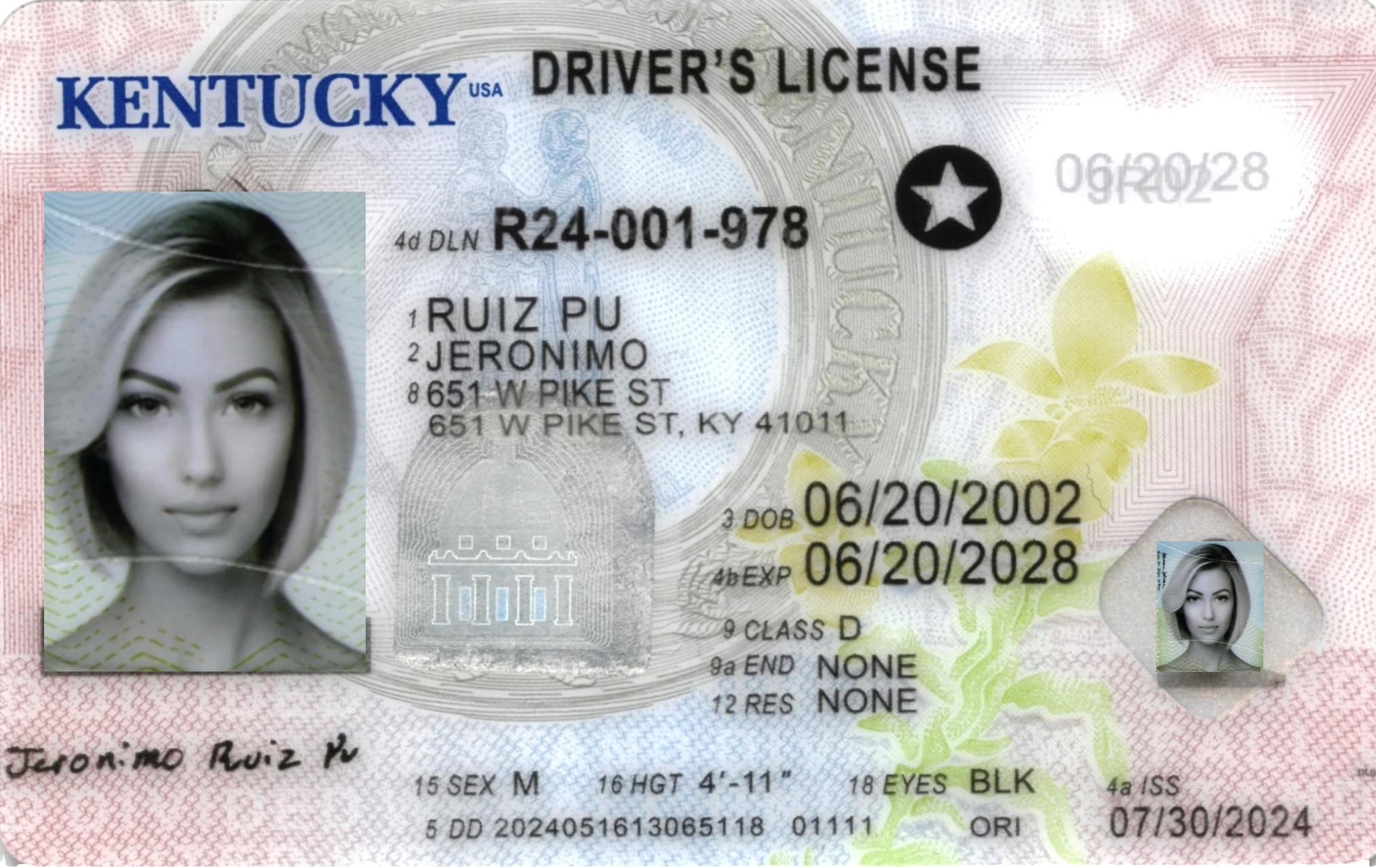 Kentucky Fake ID-(NEW)