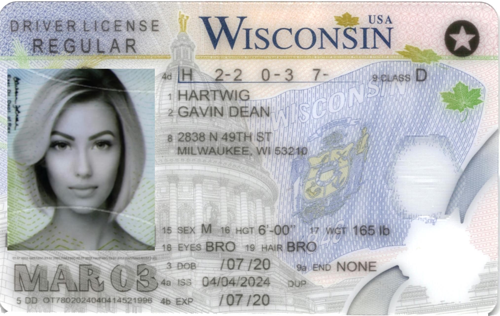 Wisconsin Fake ID-(NEW)