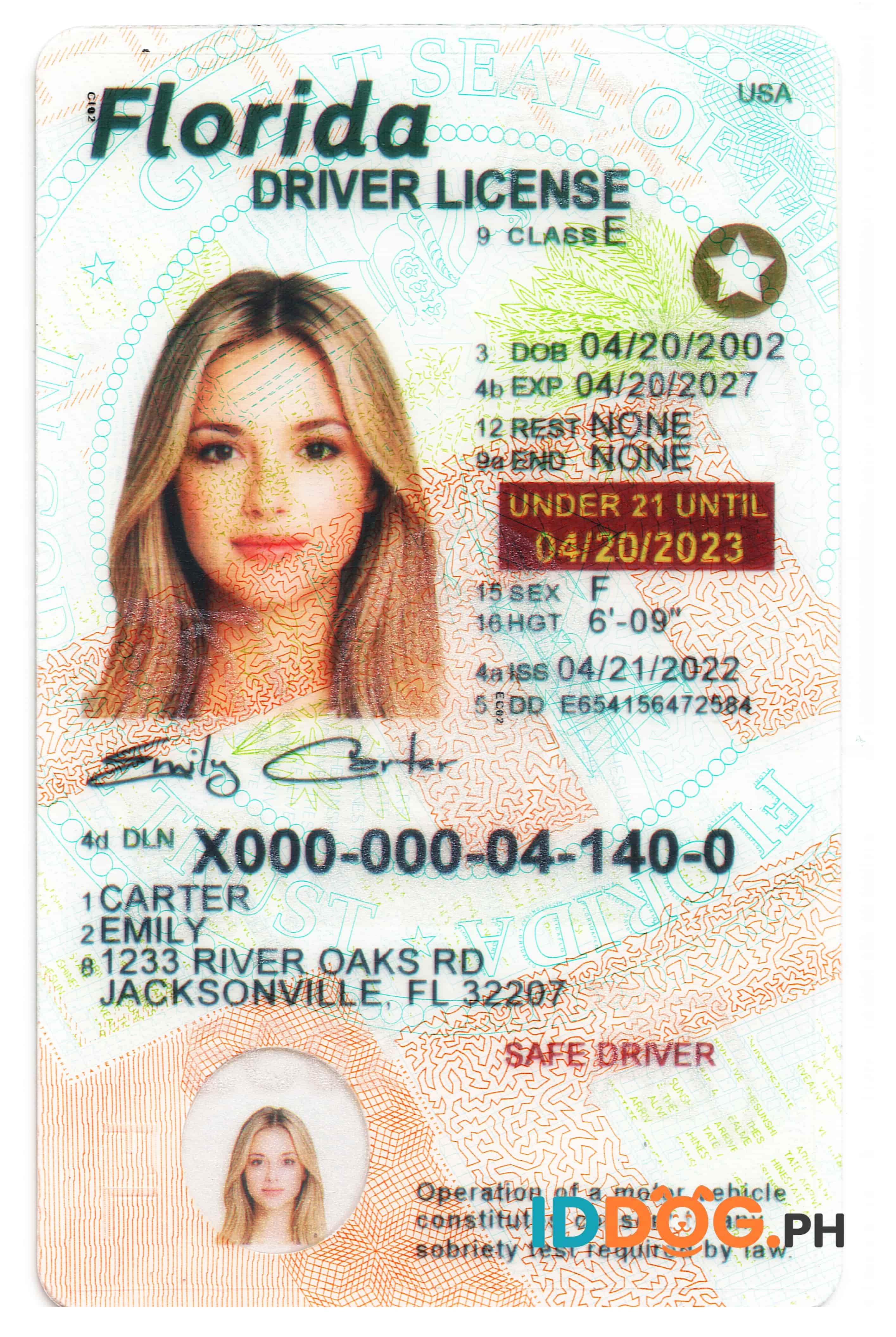 Florida(U21) Fake ID