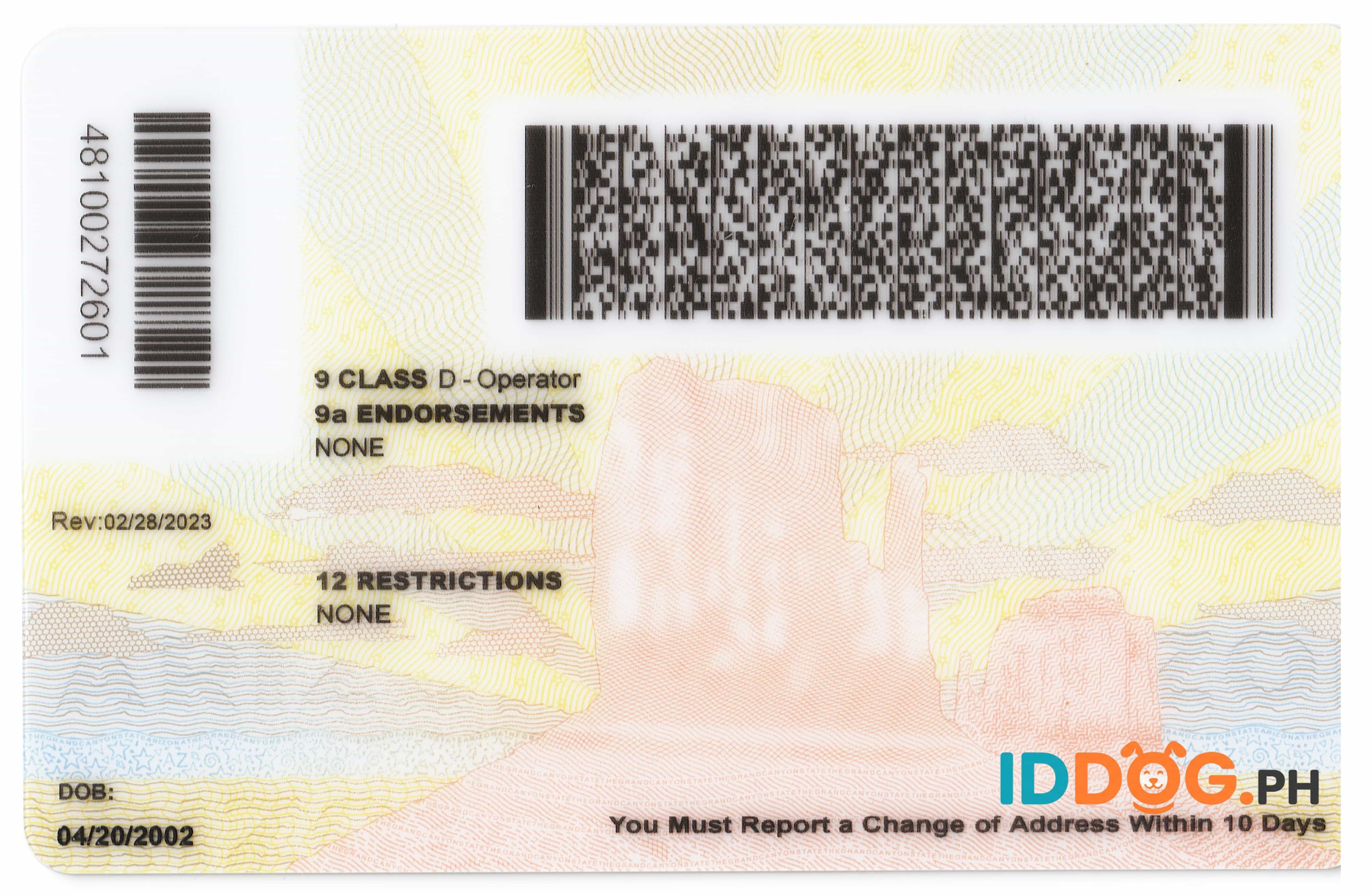 Arizona(O21) Fake ID