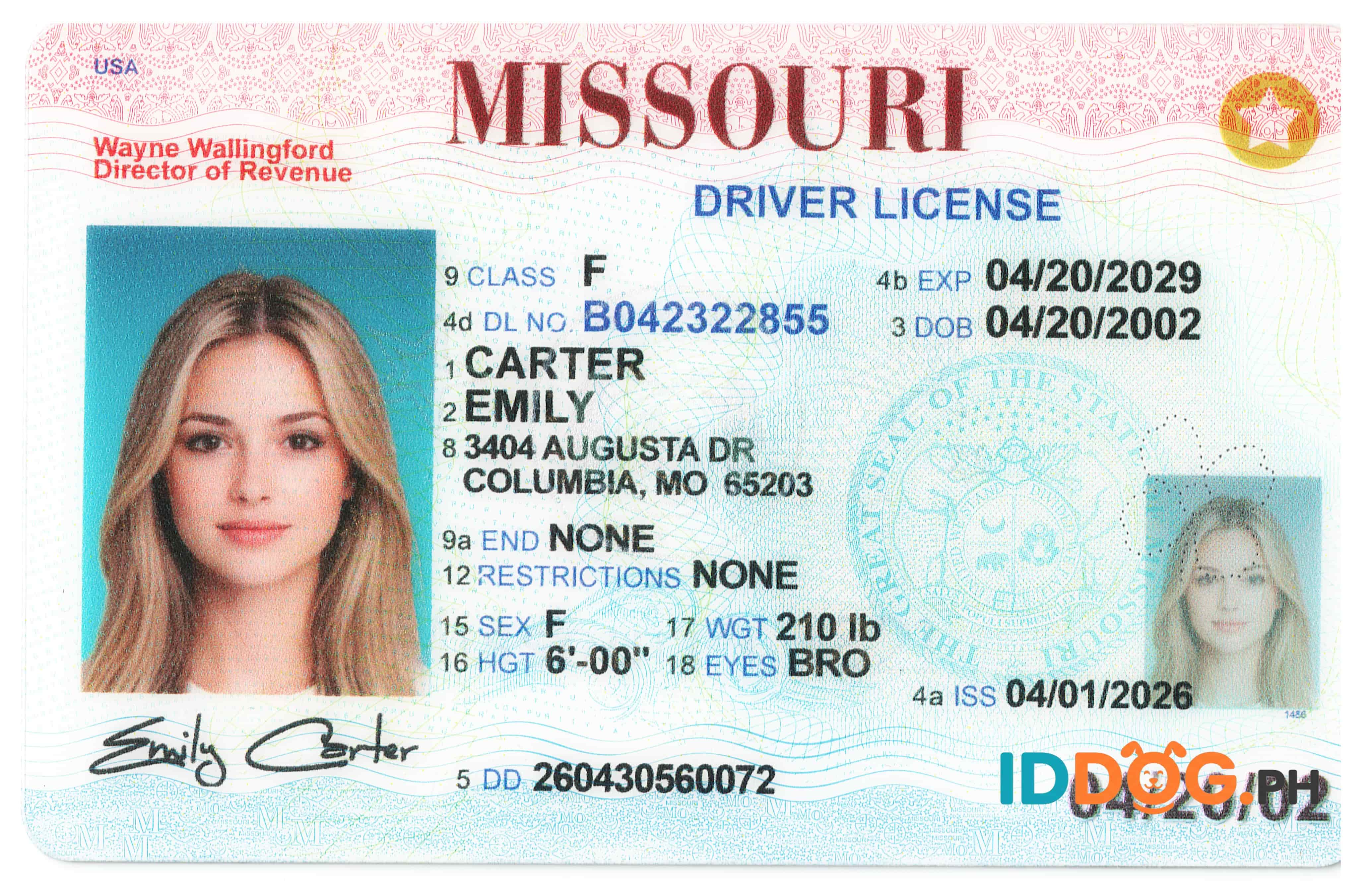 Missouri-2(O21) Fake ID