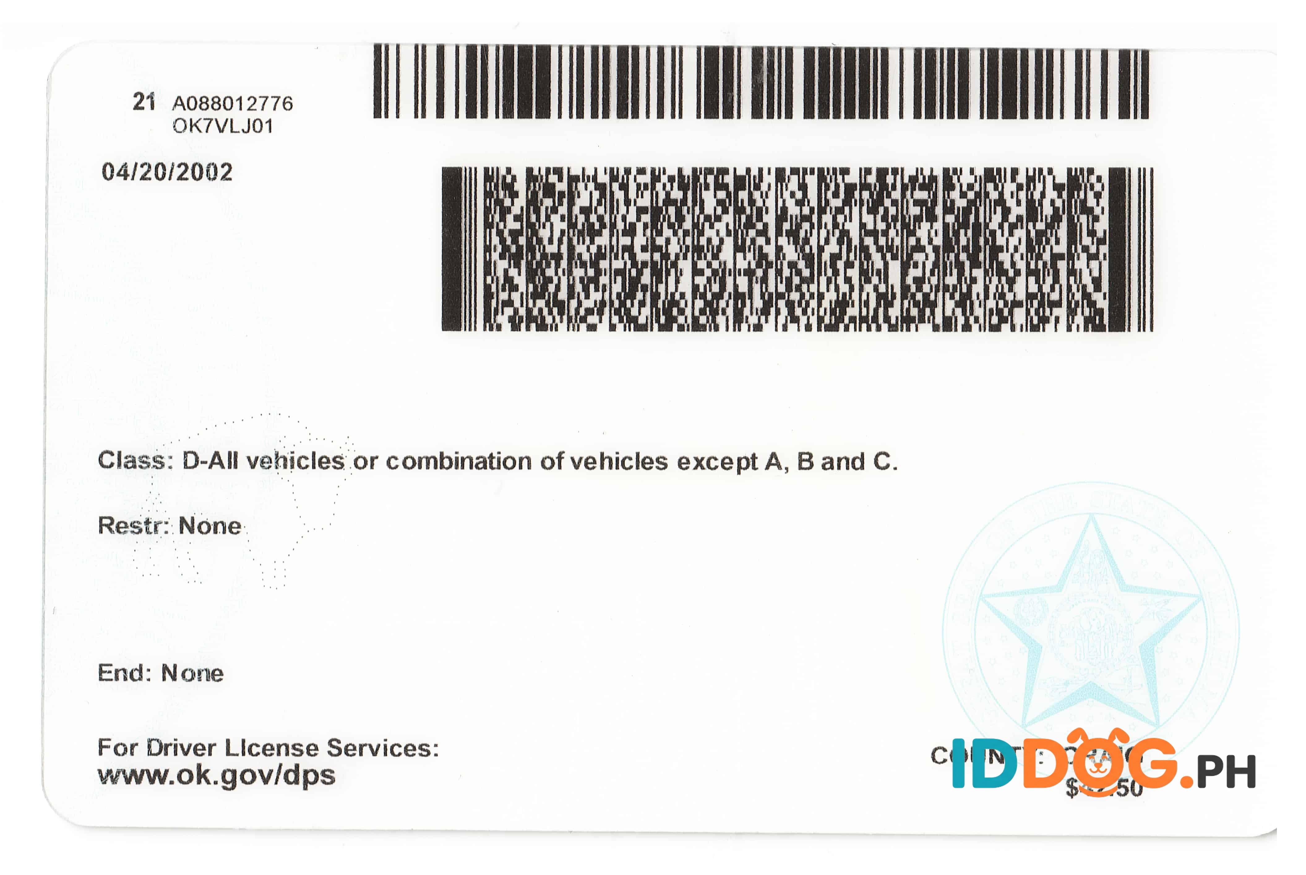 Oklahoma (NEW) Fake ID