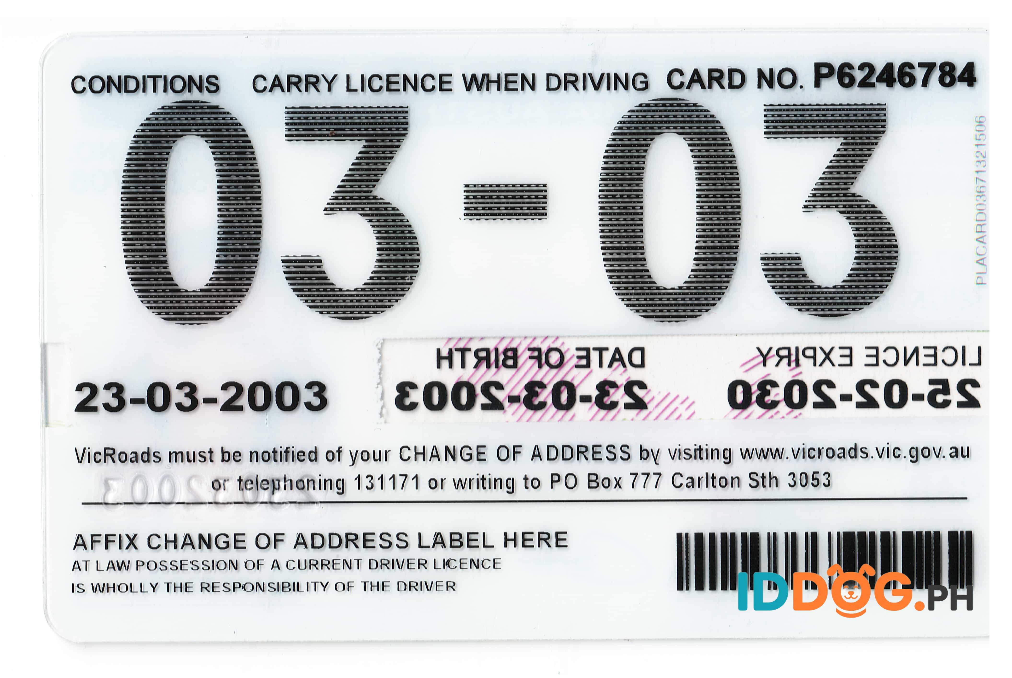 Victoria-2 Fake ID
