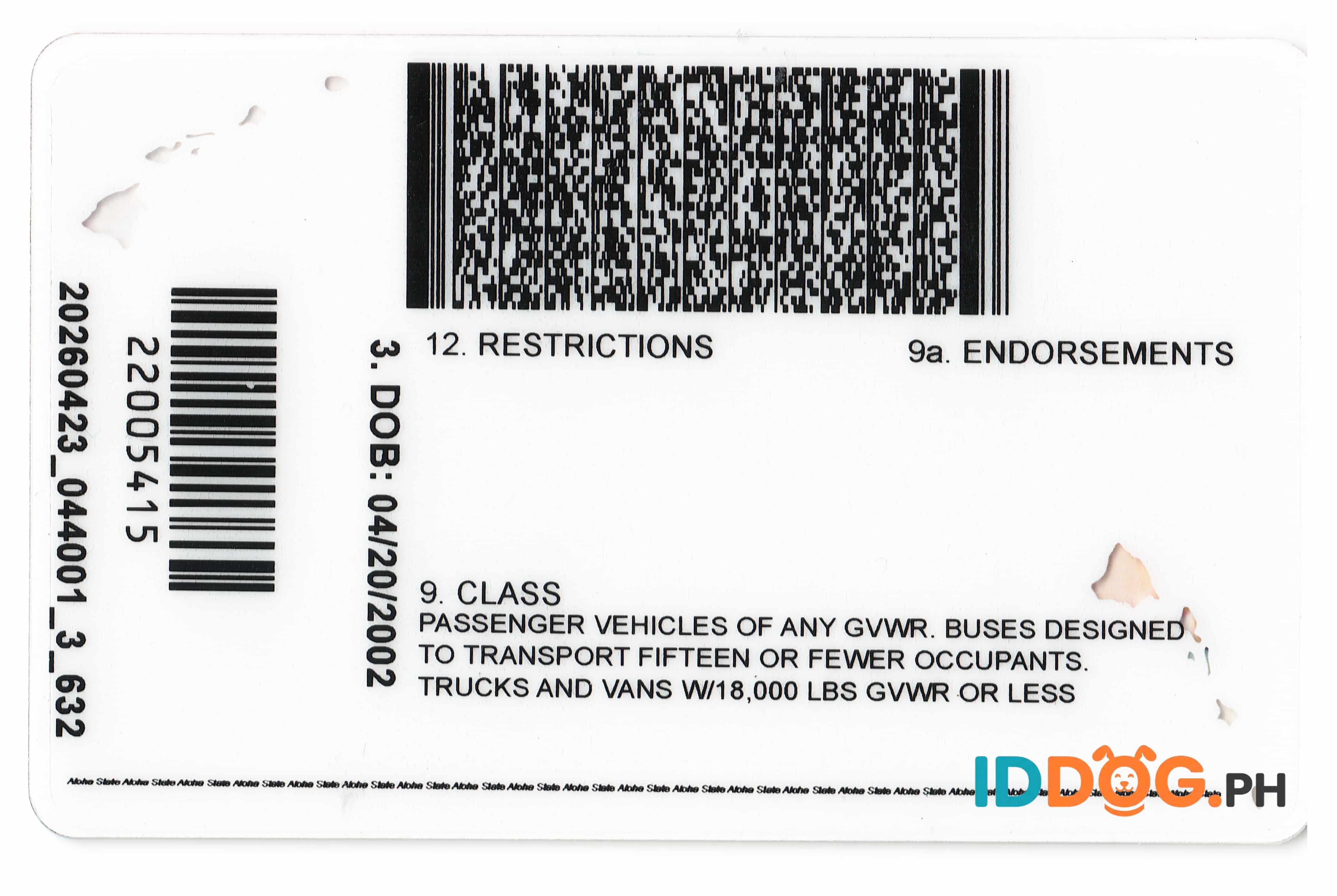 Hawaii Fake ID