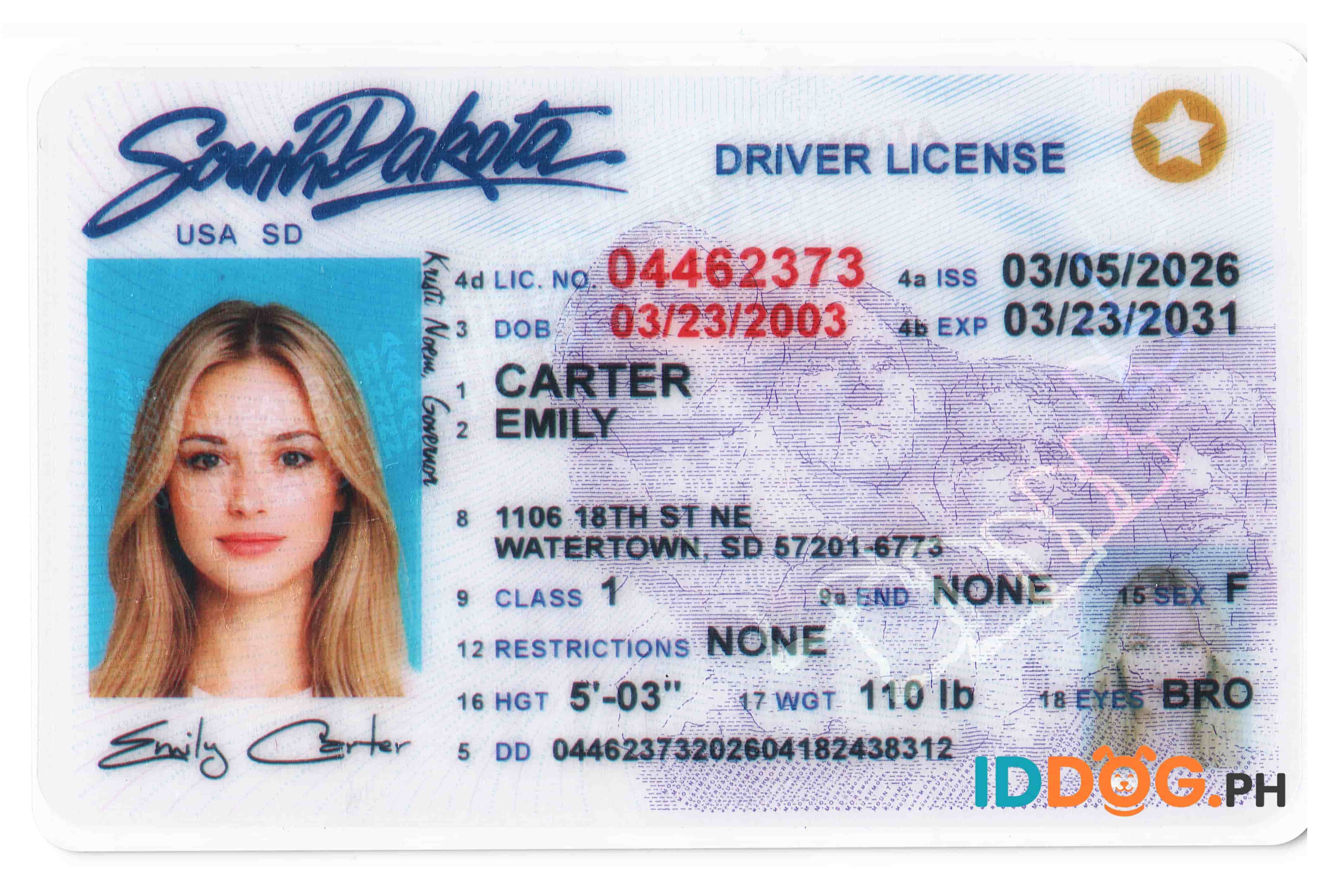 South Dakota Fake ID