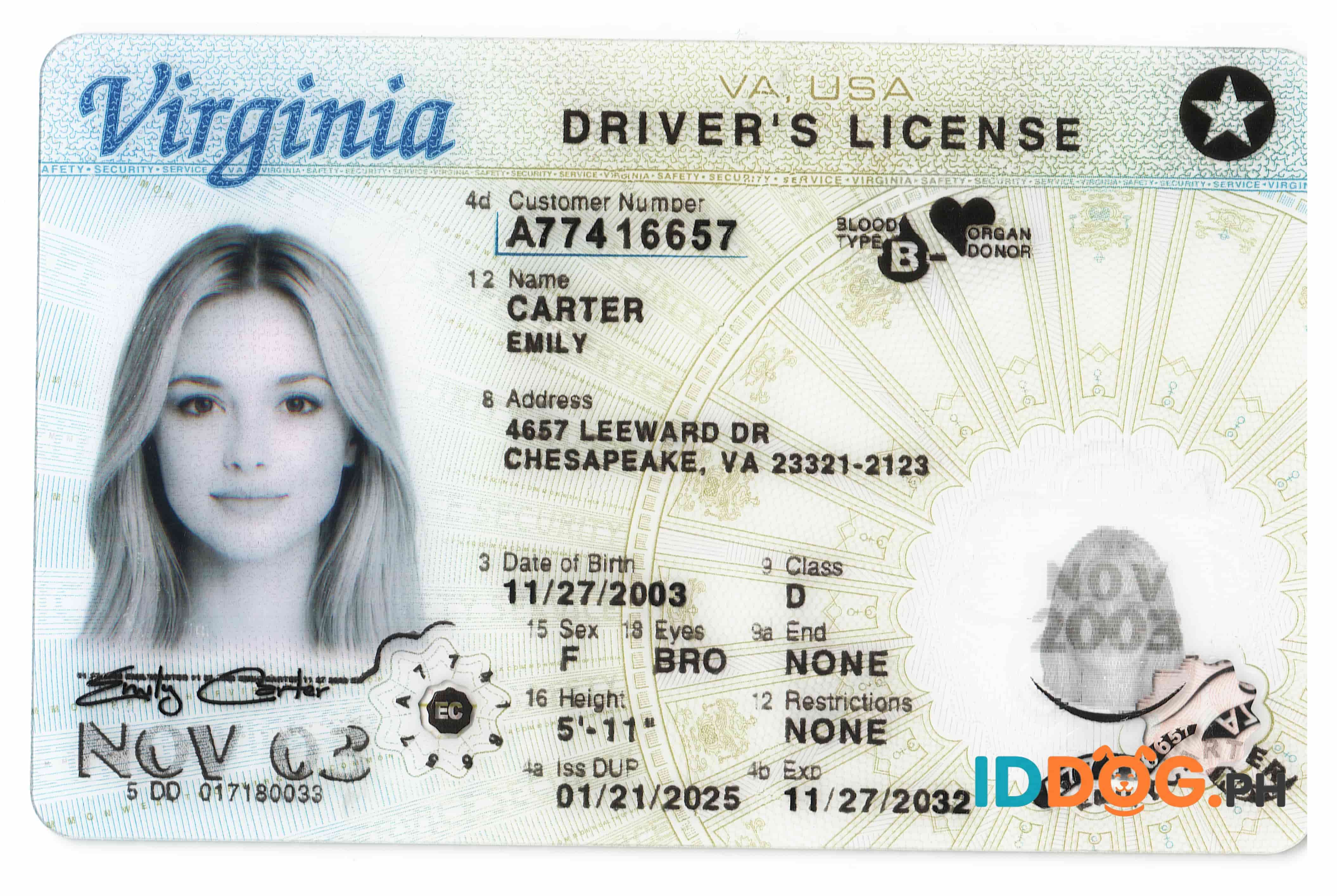 Virginia Fake ID-(NEW)