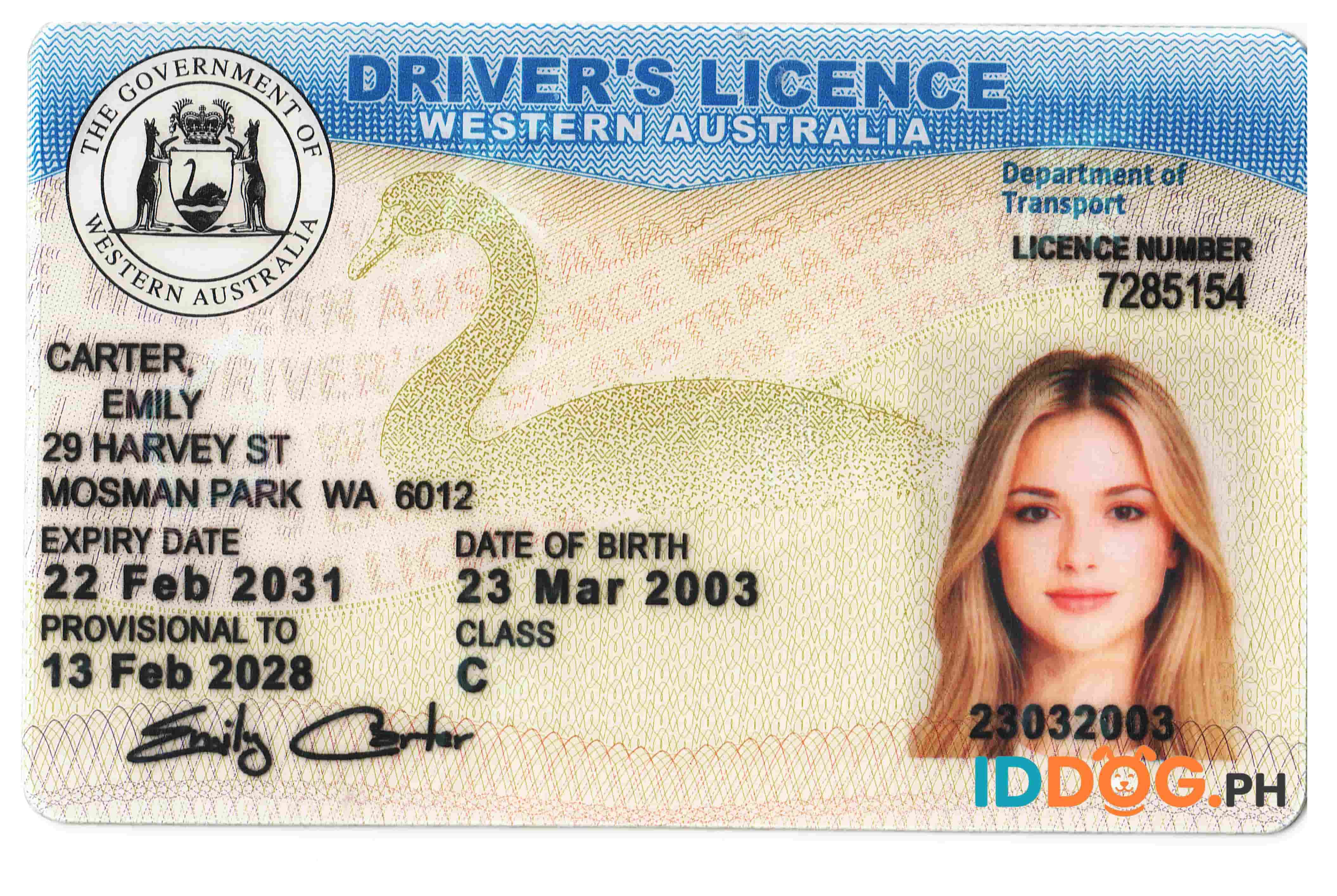 Western Australia-2 Fake ID