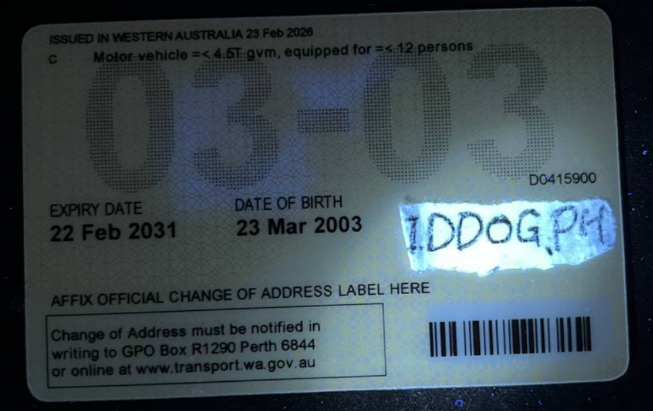 Western Australia-2 Fake ID